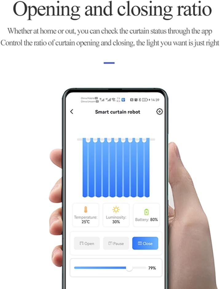 Smart Automatic Curtain Opener - Remote Control with App