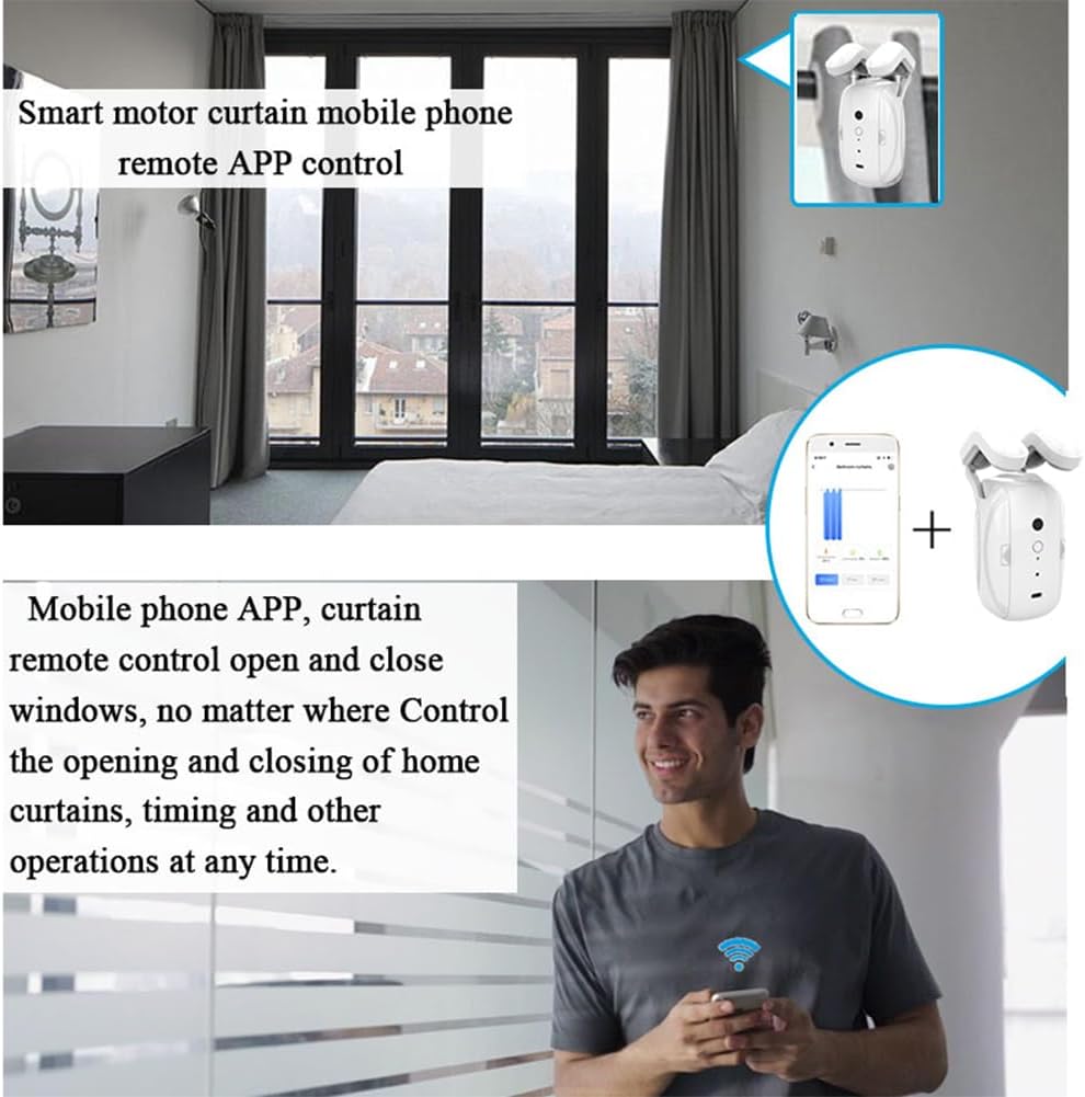 Smart Automatic Curtain Opener - Remote Control with App